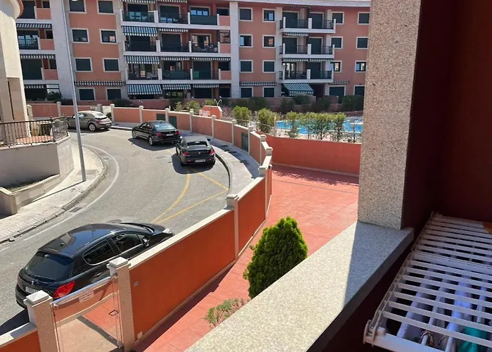 Apto En Urbanizacion Isla De Ons Con Garaje, Piscina Y Vistas Al Mar Апартаменты Санхенхо